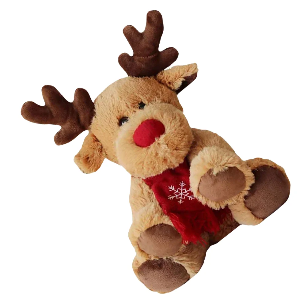 

Christmas Elk The Gift Deer Ornament Decor Dolls Adornment Decorations Xmas Fabric Ornaments