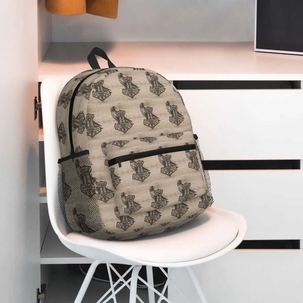 

Mjolnir The Hammer Of Thor Backpack Student BookBag Kids School Bag Computer Shoulder Bags for Men Women