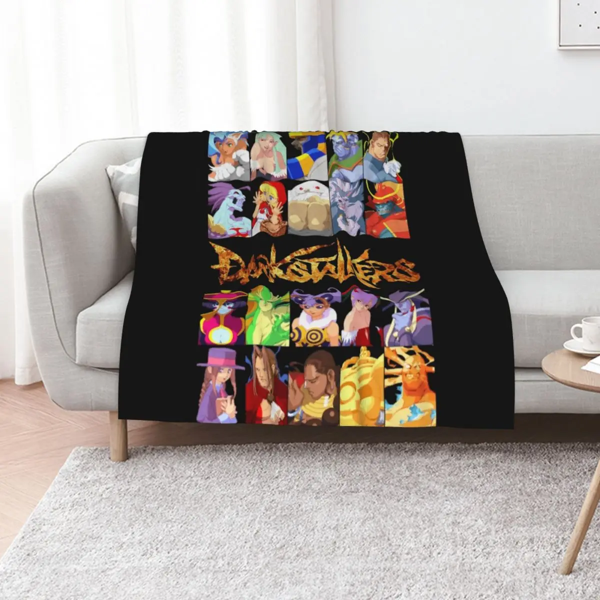 Darkstalkers Throw Blanket Decorative Sofa Soft Plaid Loose wednesday warm for winter Luxury Blankets