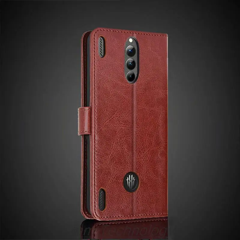 Card Holder Cover Case for ZTE Nubia Red Magic RedMagic 8 8s 9 10 Pro plus Pu Leather Flip Cover Wallet Case Capa Fundas Coque