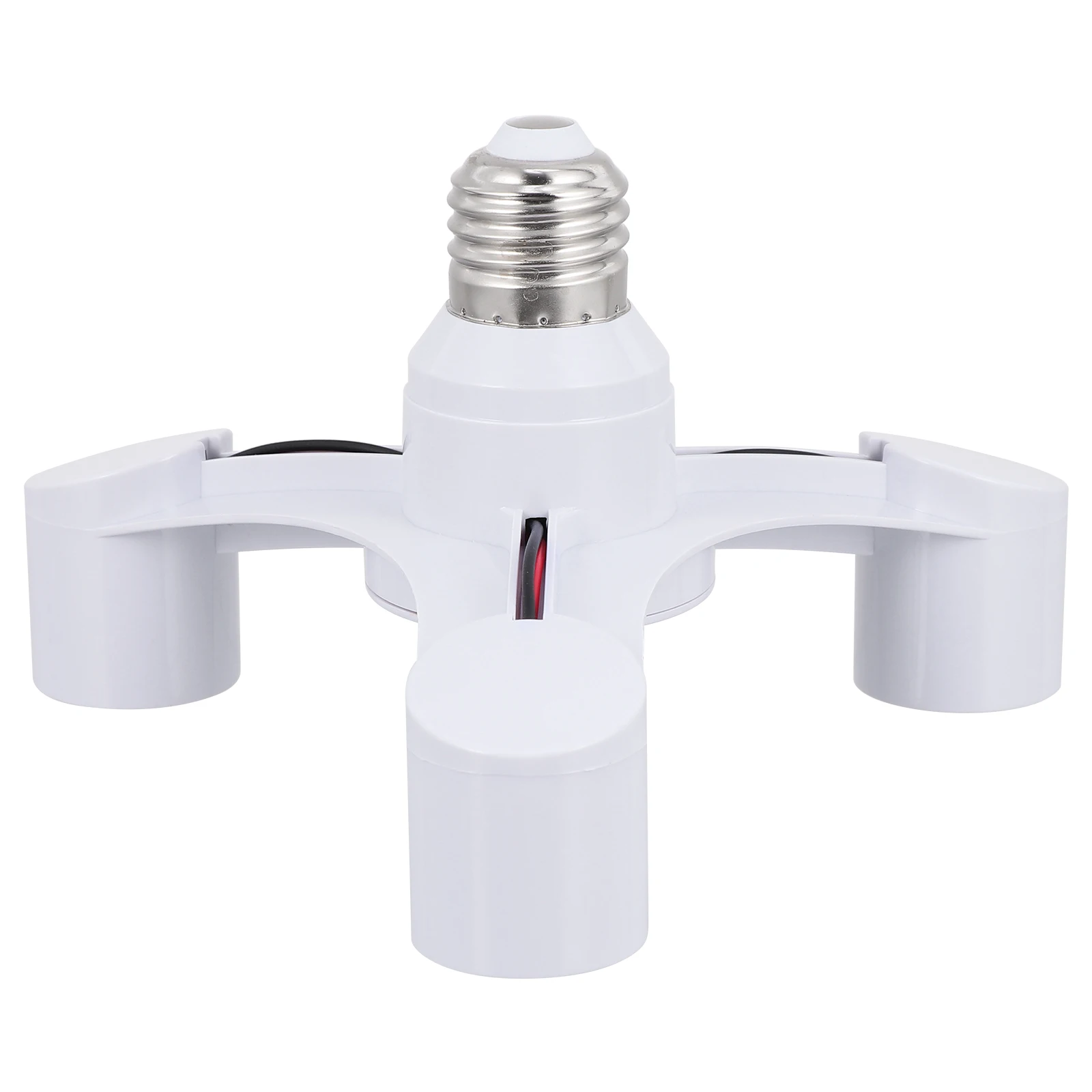 

Plastic Light Socket Adapter White Durable LED Lamp Holder Splitter Lighting Accessories Socket Converter