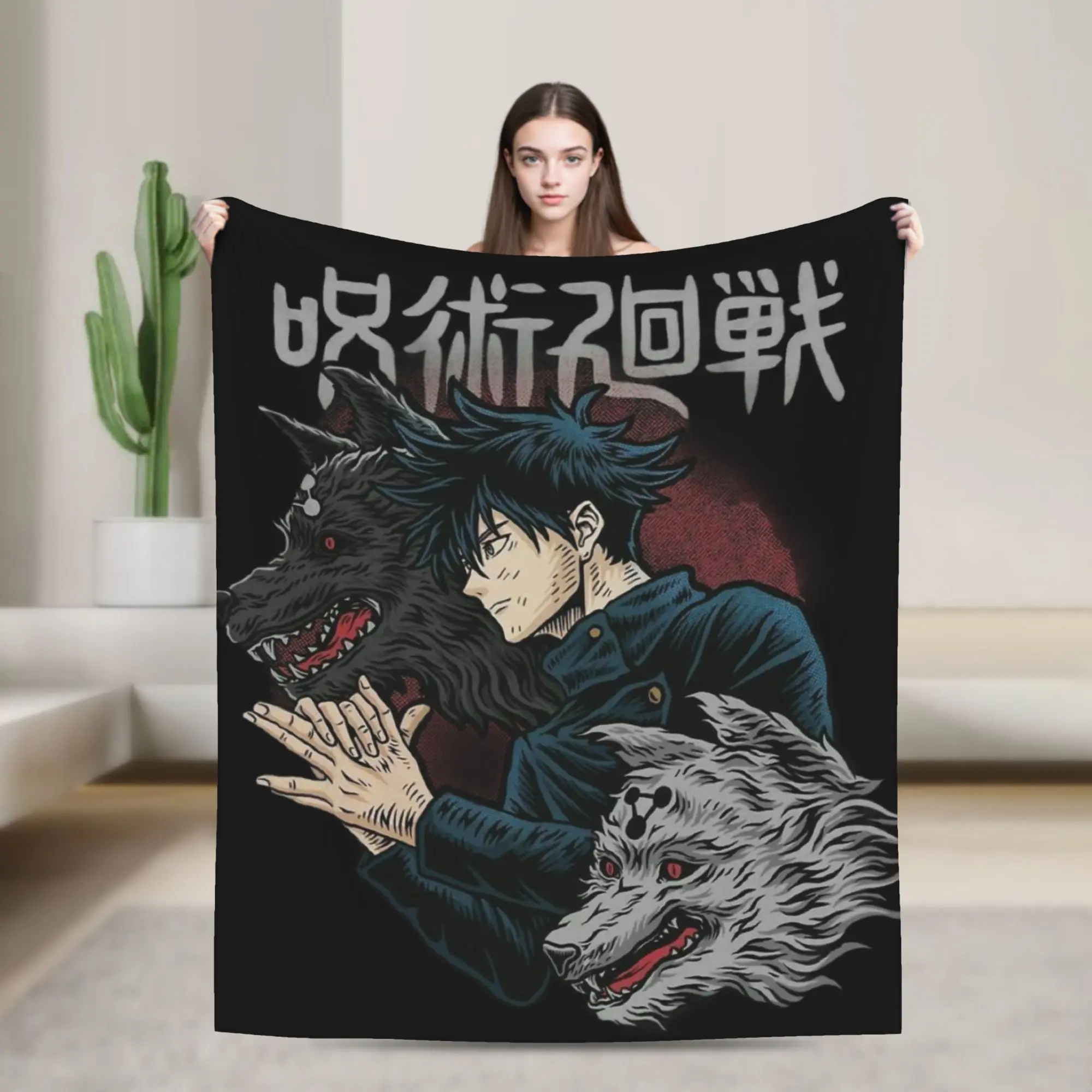 

Jujutsu Kaisen Blankets Fleece Summer Air Conditioning Anime Breathable Lightweight Throw Blanket for Home Car Bedspread