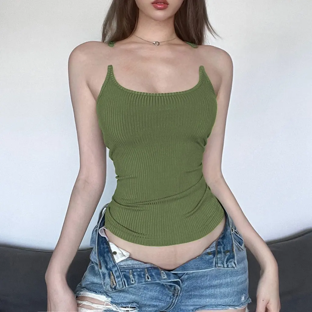 

Spring New Women's Slim-fit Camisole Solid Color Street Fashion INS European And American Style for Women