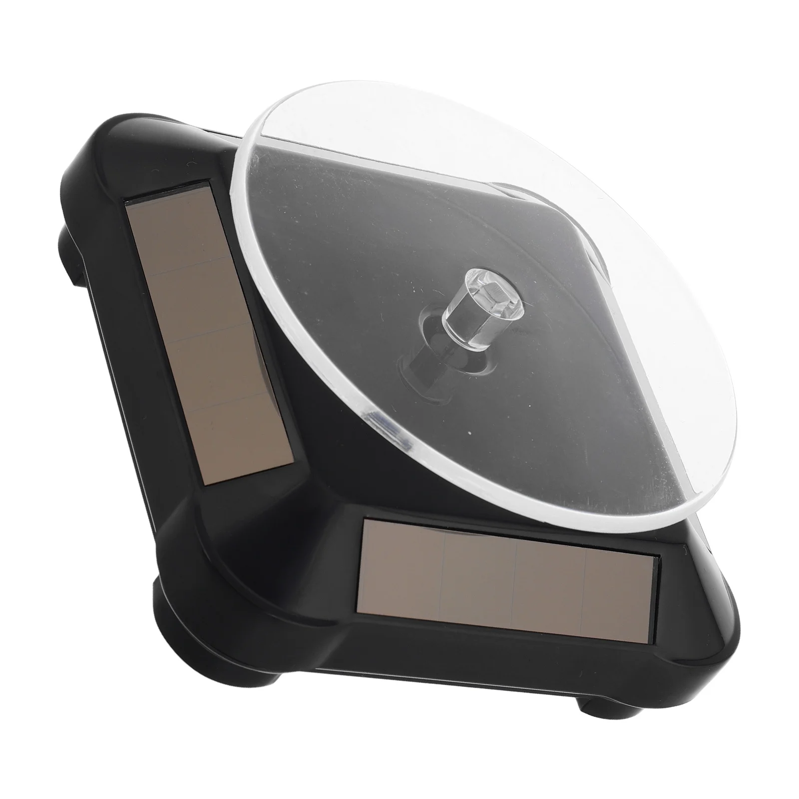 

Solar Powered Jewelry Display Rotating Table ABS Electric Turntable Bracket St Photography Base Motorized Revolving Display