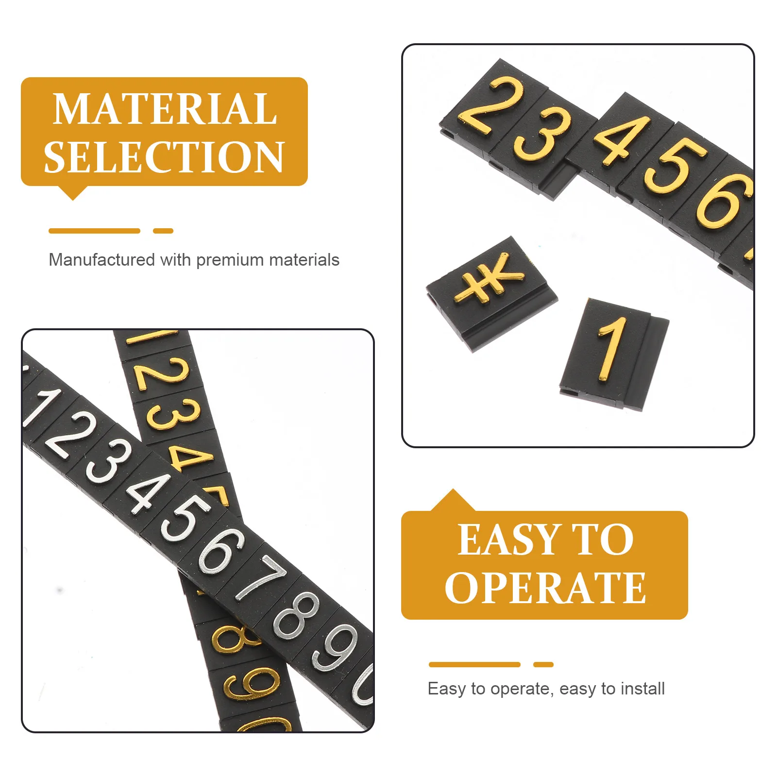 

10Pcs Price Tags Aluminum Alloy Simple Design Price Display Sign for Supermarket Vegetables Fruit Labels Shopping Mall Supplies