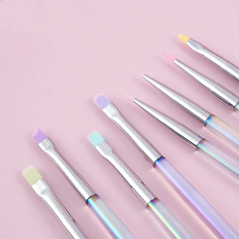 1 STKS Nail Art Liner Tekening Schilderen Nagelborstel Set Acryl Poeder Carving UV Gel Extension Manicure Pen Gereedschap