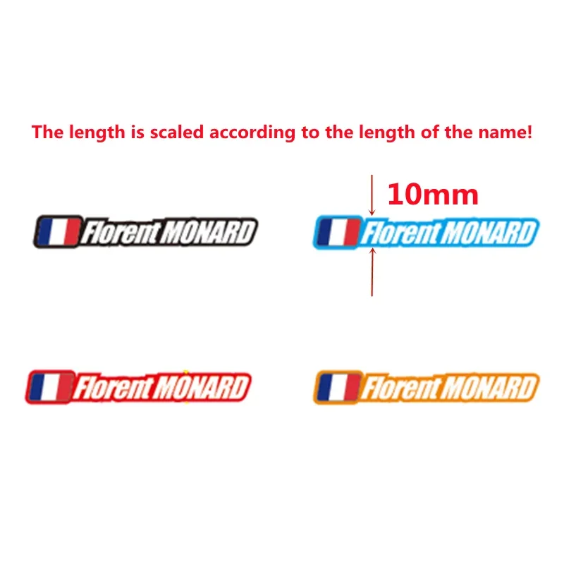 Custom Logo and Name Frame Decals for MTB Road Bike Bicycle Cycling Rider ID Helmet Vinyl Inkjet Printing Stickers