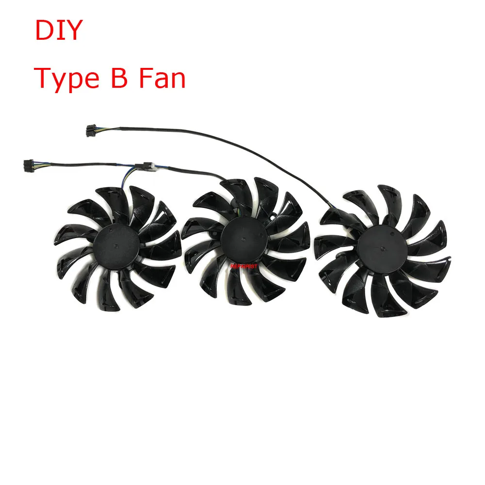 Graphics Card Cooler for ZOTAC RTX 2080 2080Ti AMP GAMING, Video Cards Fan Cooling, 3Pcs Set,GA92S2U,DC 12V, 0.46A