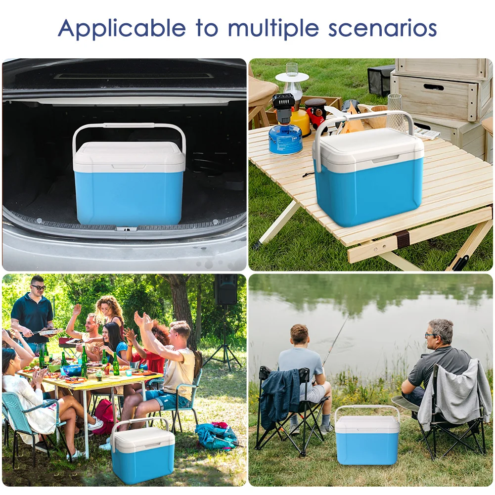 5.5L Cooler Box Portable Thermal Incubator Refrigerator Car Ice Chest Picnic Lunch Box Outdoor BBQ Camping Fishing Ice Case Box view 4