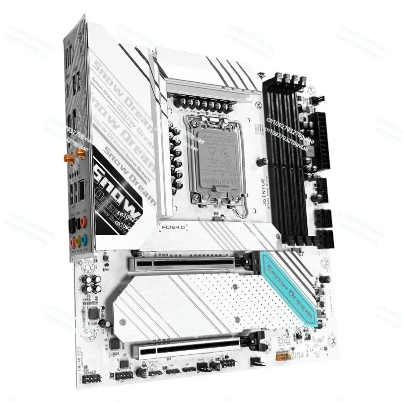 B760m White DDR5 Mainboard 12 Generation 13 Generation 1700 Pin DDR4 Desktop Computer RGB Shengguang Z790