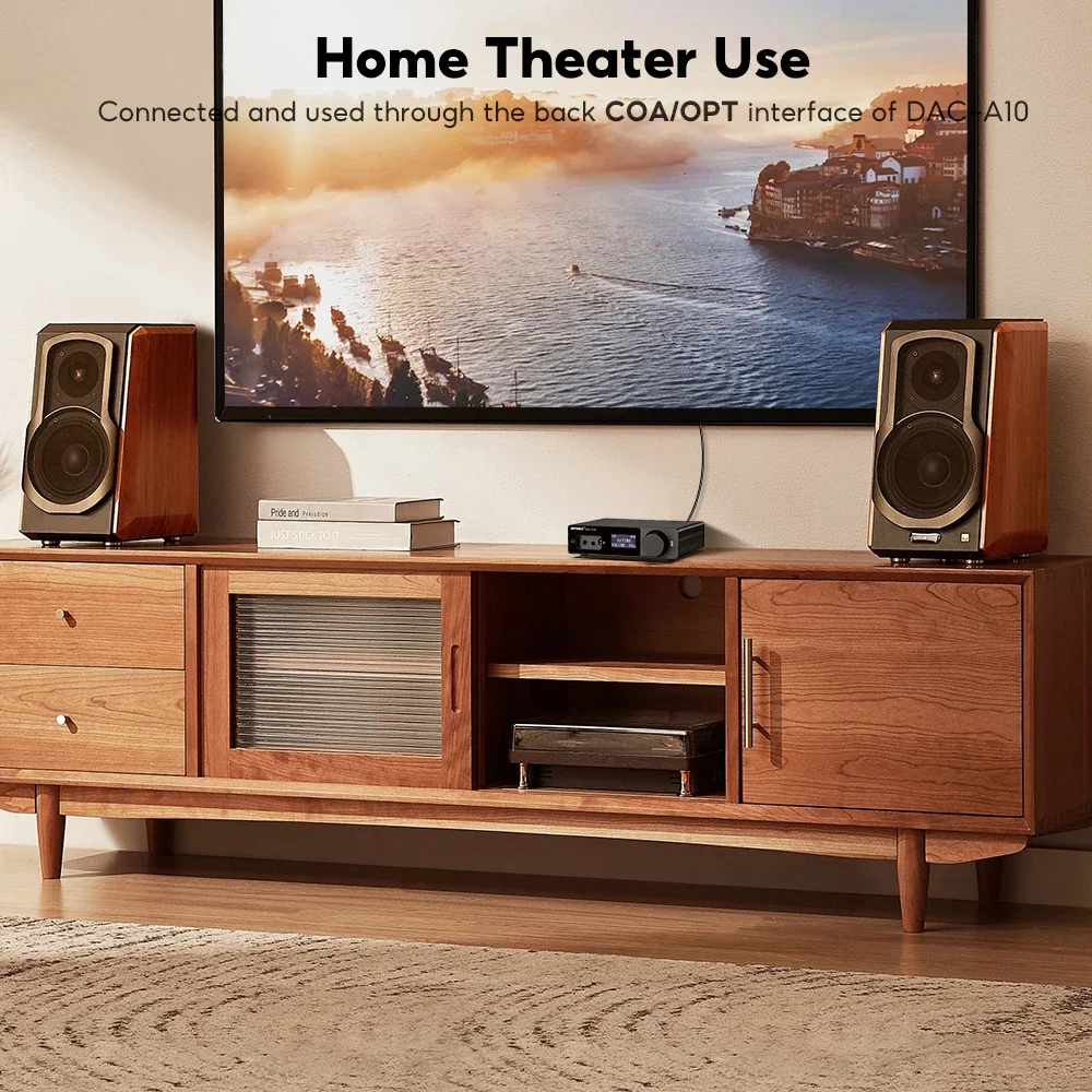 AIYIMA DAC-A10 Усилитель для наушников ESS9018K2M Декодер Аудио Поддержка USB Коаксиальный оптический активный динамик с пультом дистанционного управления