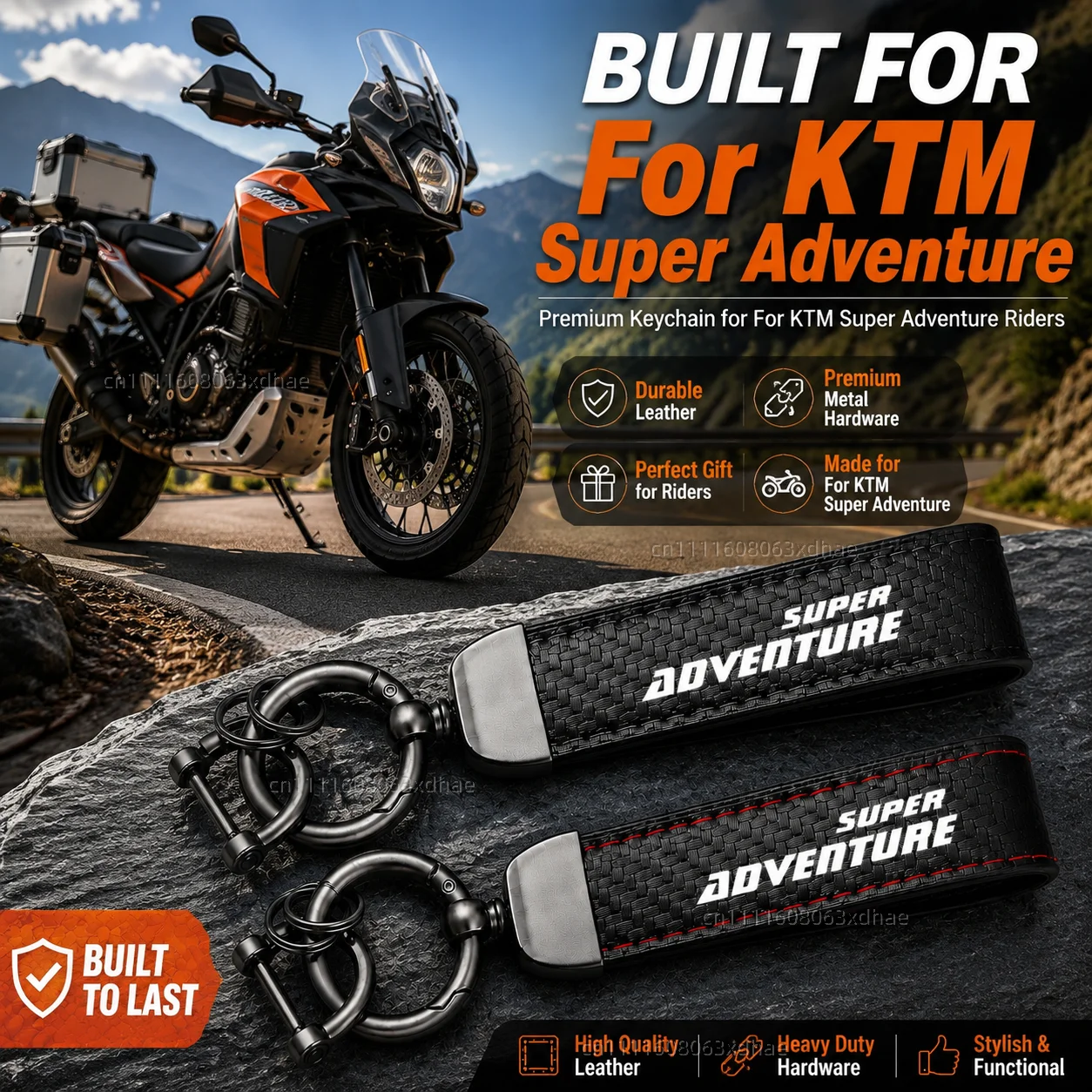 

High-Grade Leather Motorcycle Keychain Holder Keyring Accessories For KTM RC Duke 390 200 790 890 690 250 125 990 300 Adventure