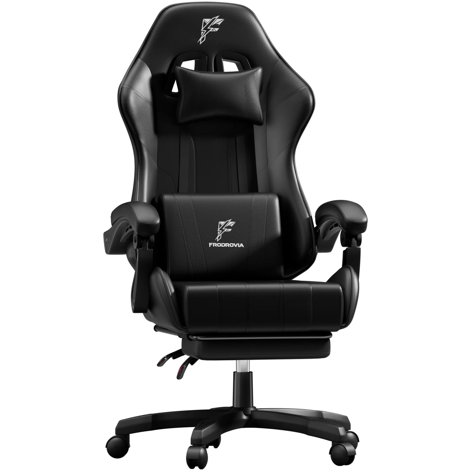 Ergonomischer Gaming-Stuhl, Computer-Bürostuhl mit Fußstütze und Kopfstütze, höhenverstellbarer Bürostuhl mit Rückenlehne für Erwachsene