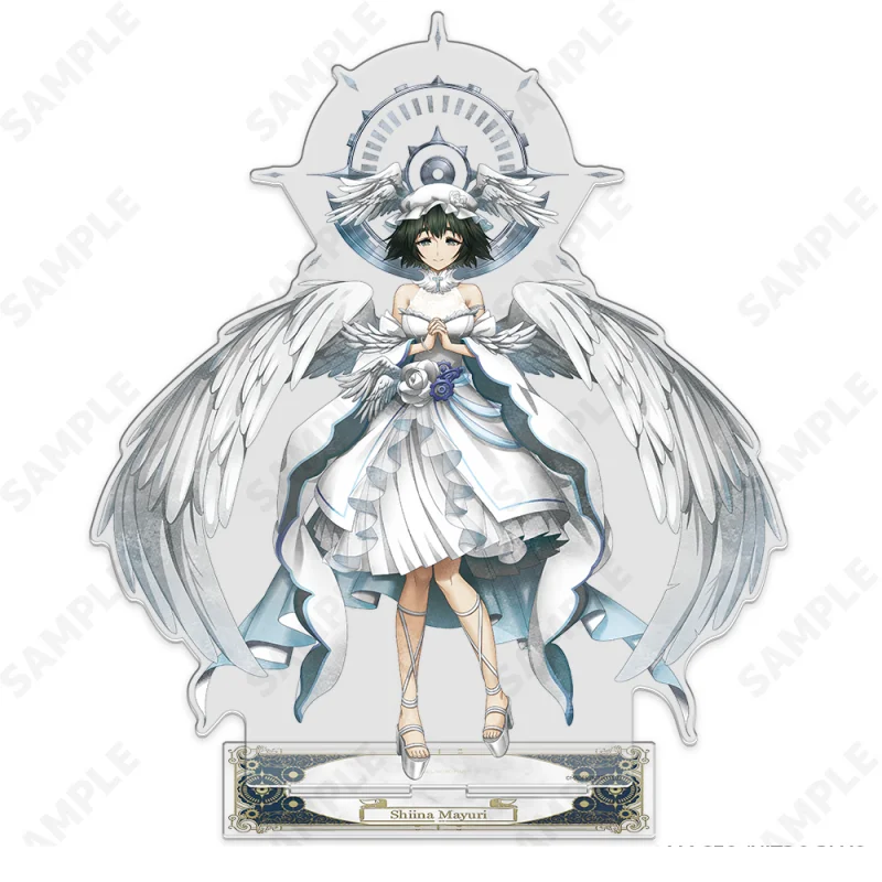 Steins Gate Anime SG Amane Suzuha Makise Kurisu Shiina Mayuri 15cm Acrylic Stand Model Plate Double Sided Desk Holder Keychain