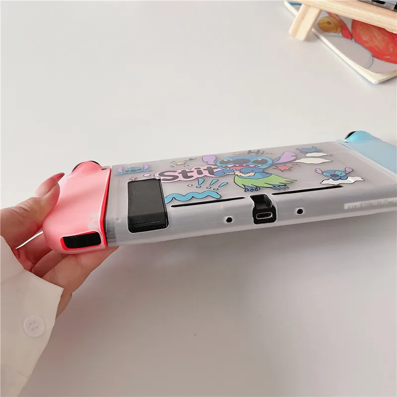 ديزني غرزة ل التبديل حالة قذيفة واقية سبليت الإسكان صندوق ل نينتندو سويتش OLED اكسسوارات NS وحدة تحكم كوكه Fundas