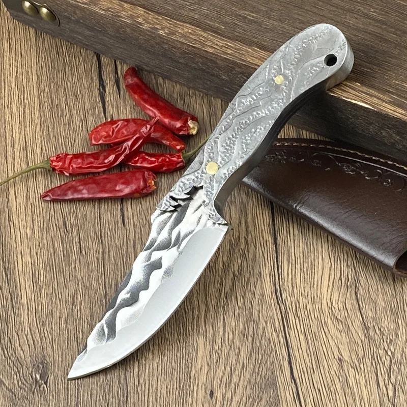 

Y-START Fixed blade Knife Hunting Knife 5CR13Mov Blade stainless steel Handle NS1418