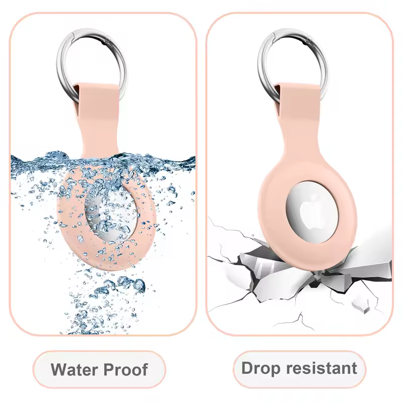 Cover for Apple Airtags Case Silicone Protective Shell Tracker Accessories Anti-scratch Sleeve Keychain For Apple Air tag case - Image 3