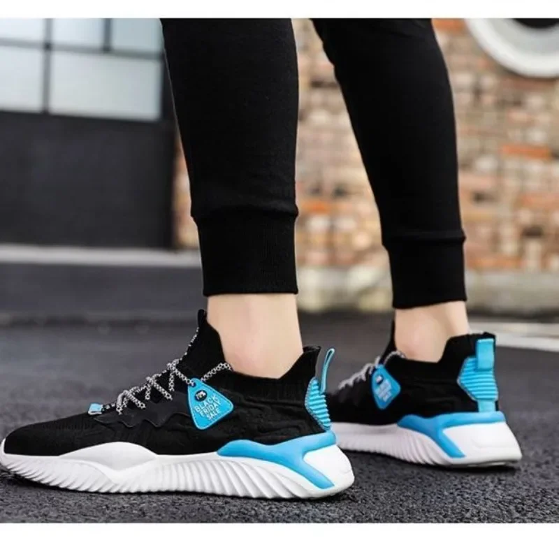 Men Shoes Summer New Foreign Trade Fish Mesh Breathable Thick Sole Soft Sole Comfortable Versatile Casual Trendy Shoes