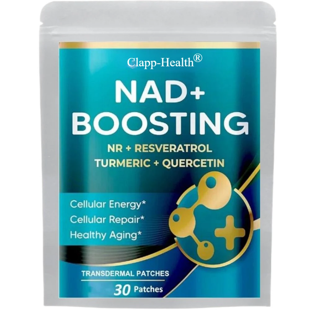 NAD + Boosting Transdermal Patches with NR + Resveratrol Turmeric + Quercetin - Cellular Repair, Healthy Aging 30 Patches