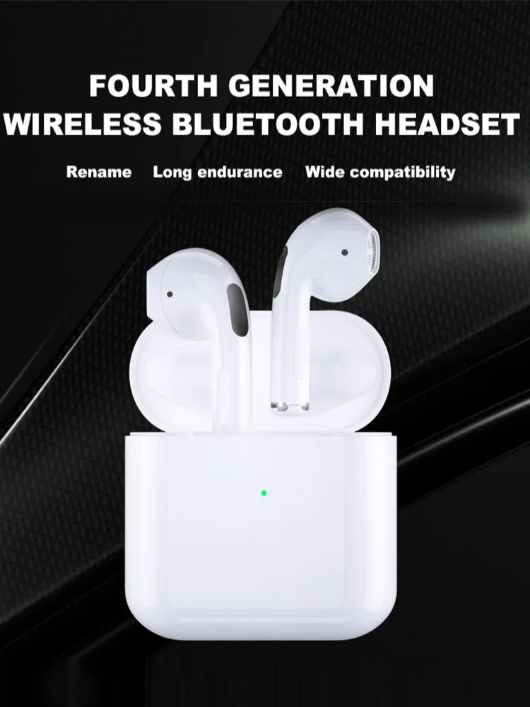Auscultadores sem fios Air Pro4, auriculares duplos, ultra longos, em espera, em execução, baixo,