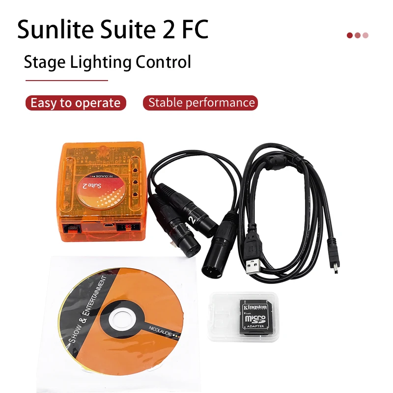 

Stage Lighting Controller Software Sunlite Suite 2 FC 1536 channels DMX512 DJ Disco Lighting Equipment Control Light By Computer