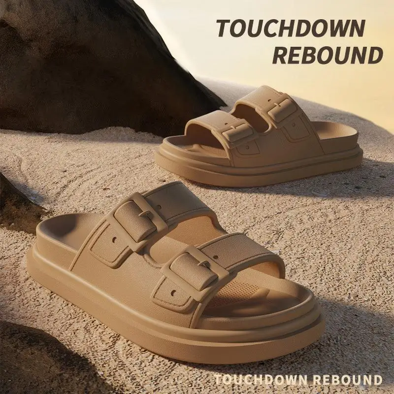 Women's Classy  Slippers for Women at Home in Summer, Comfortable Soft-Soled Non-Slip Outdoor Thick-Soled Casual Lightweight Summer Slippers for Women