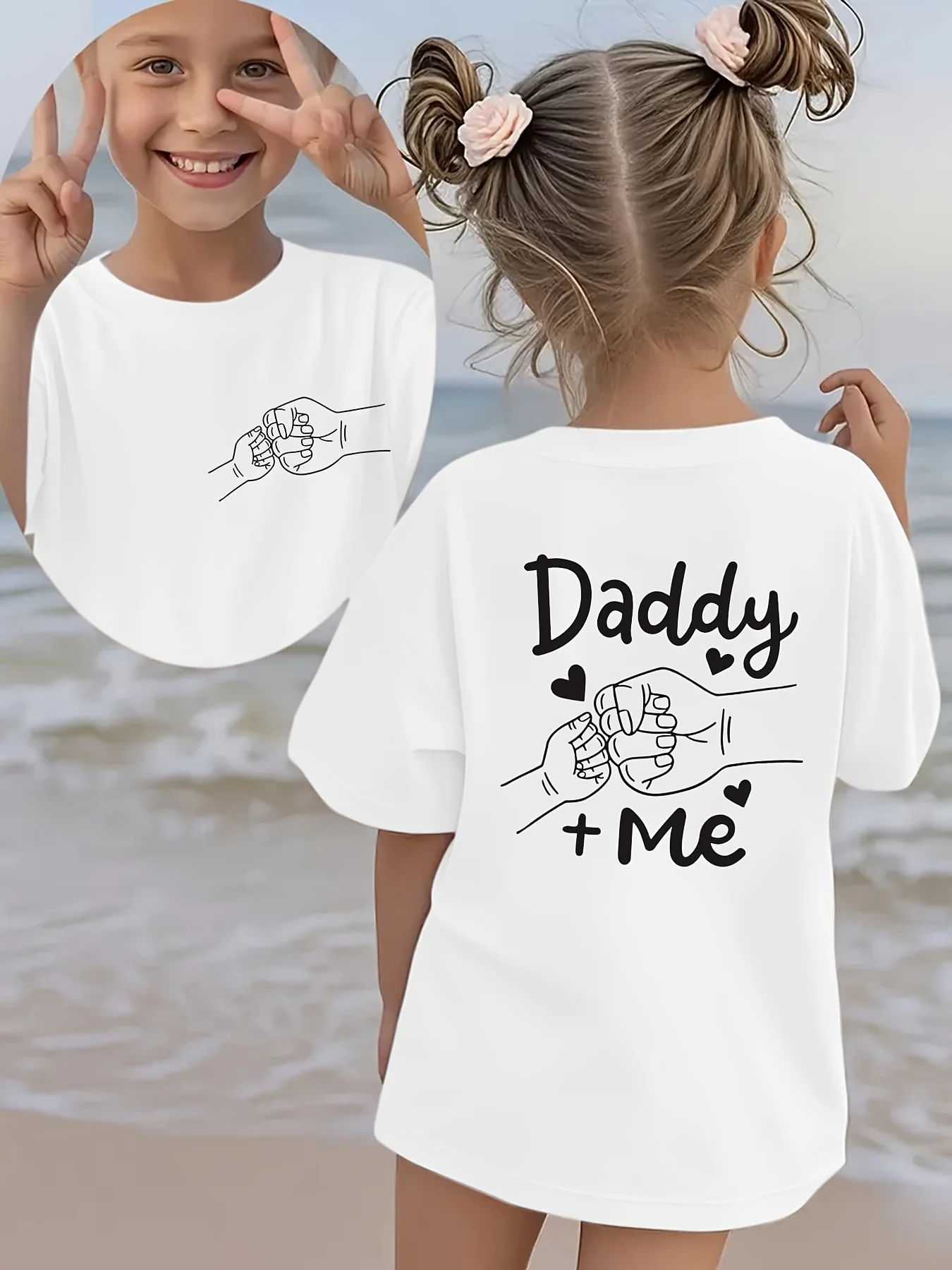 Summer Fashion Children's Short Sleeved T-shirt Daddy+Me 