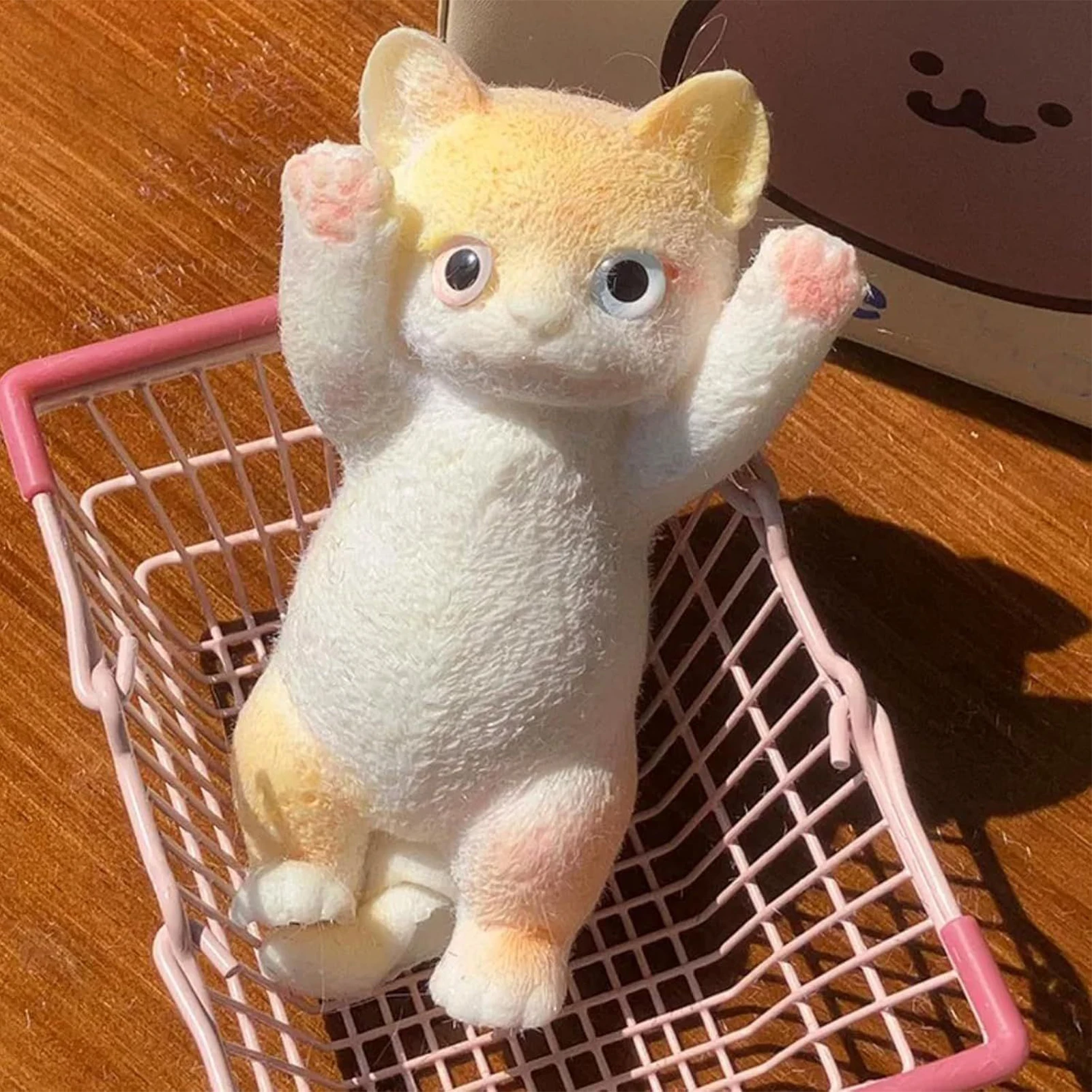 かわいい猫のぬいぐるみ、ストレス解消、伸縮性のある大きな感覚玩具、子供と大人のための抗ストレス、ゆっくりと上昇する柔らかい握りおもちゃ