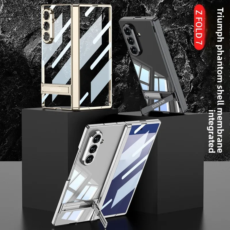 

For Samsung z Fold 7 magnetic hinge triumph bracket Transparent protective cover