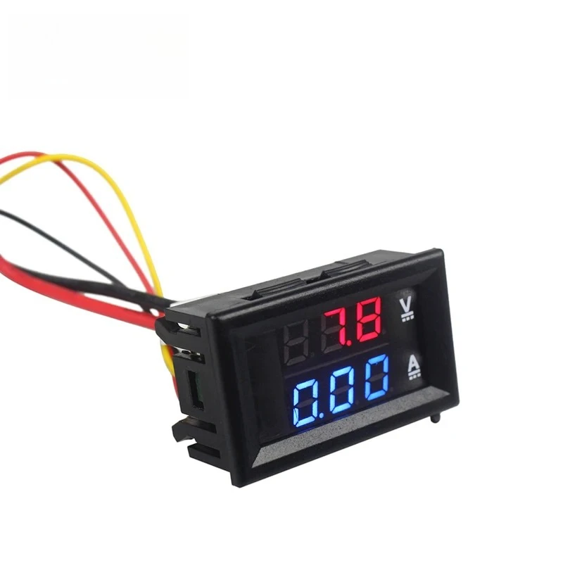 مضخم صوت فولتميترمايتربلو + أحمر LED 10 أمبير، الفولتميتر الرقمي المزدوج، DC100V عالي الجودة #2