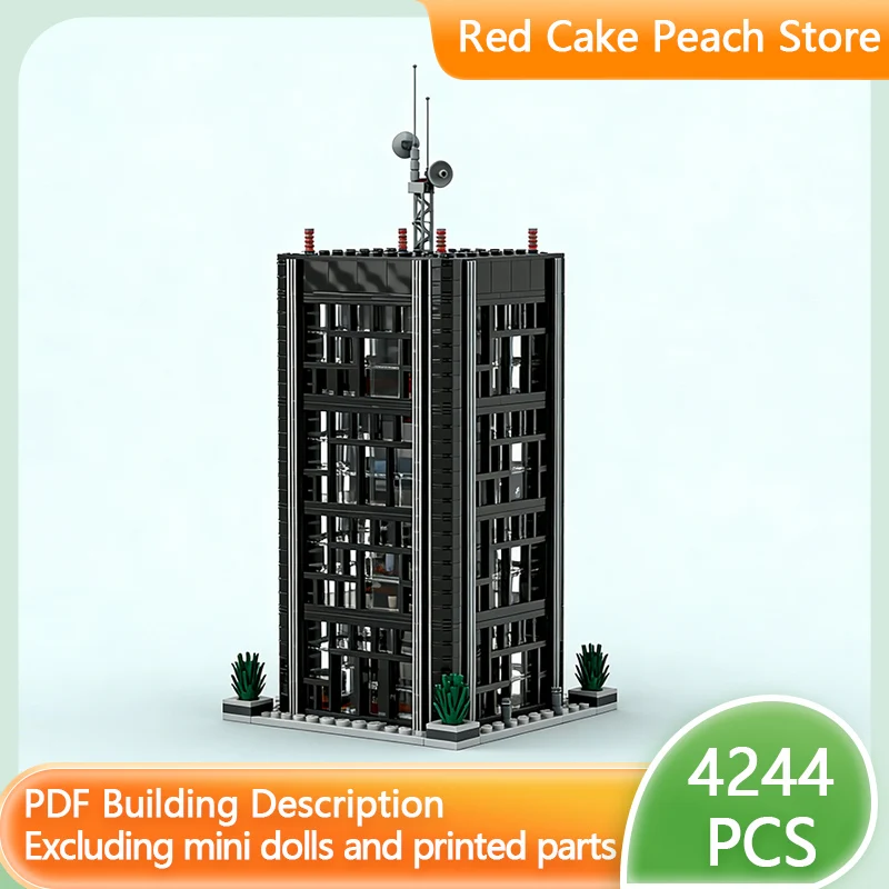 

Street View Model MOC Building Bricks Office Headquarters Building Modular Technology Children Holiday Gifts Assemble Toys Suit