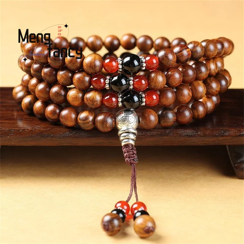 

Natural Huanghuali 108pcs Buddha Strings Bracelet Simple Exquisite Charm Fashion Fine Jewelry Souvenir Best Selling Holiday Gift