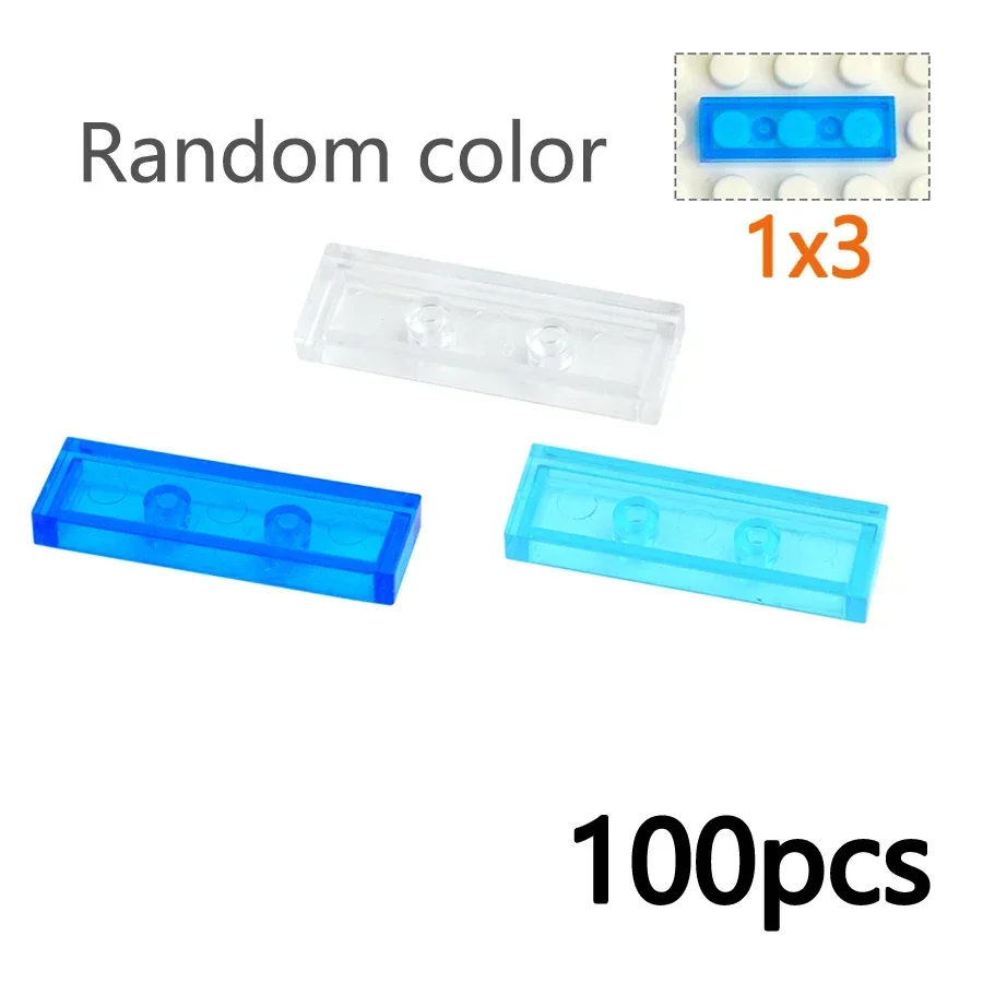DlY Transparent Smooth Brick Creative Toy Assemble Figures