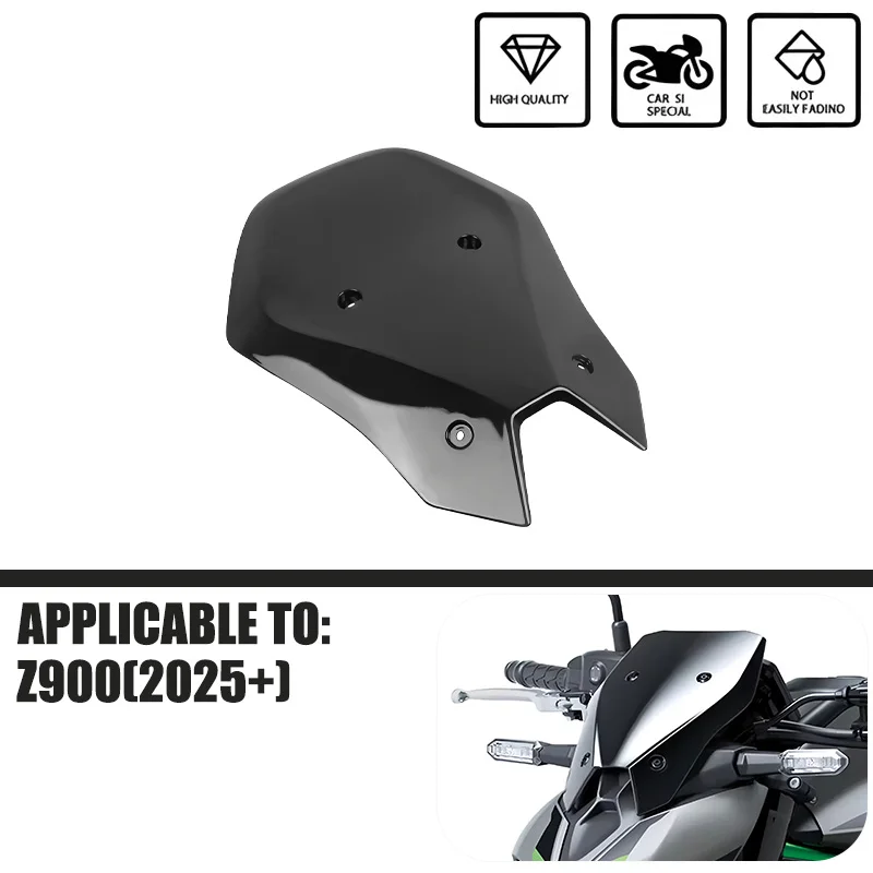 Z900 بجولة الزجاج الأمامي منحرف الرياح قناع لكاواساكي Z 900 SE ABS 2025 دراجة نارية كبيرة طويل القامة الزجاج الأمامي غطاء للحماية
