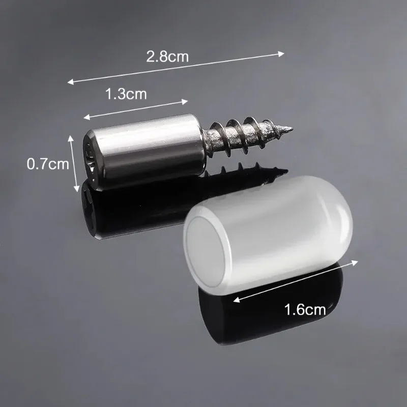 Wholesale Layer Plate Holder Screw Self Tapping Fixed Screws Support Pegs with Non-Slip Rubber Sleeves Wardrobe Cabinet Fastener