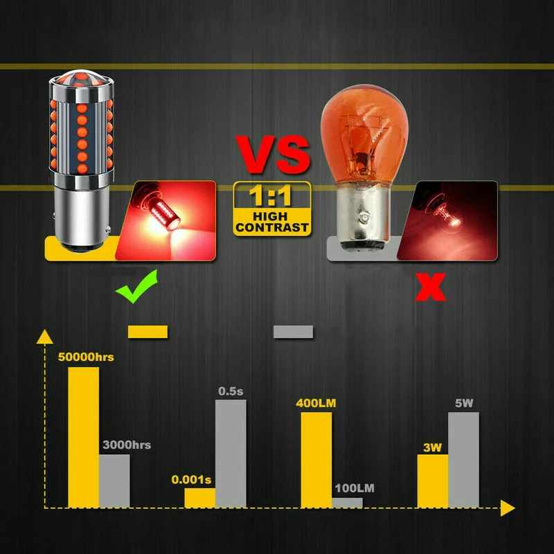 2 قطعة/مجموعة الأحمر 1157 BAY15D COB LED لمبات سيارة العالمي السوبر مشرق سيارة وقف وقوف السيارات الفرامل ضوء الذيل مصباح التباطؤ مصباح إشارة