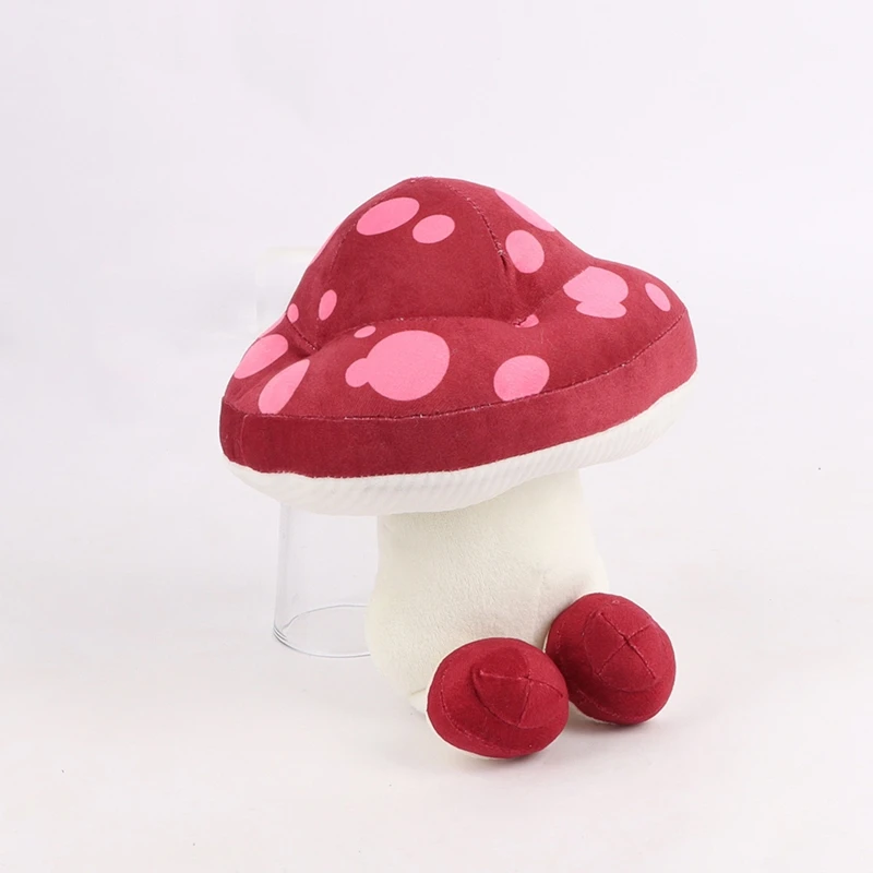 Delicioso no masmorra de pelúcia andando cogumelo brinquedo de pelúcia macio animal de pelúcia travesseiro para casa decoração do quarto das crianças