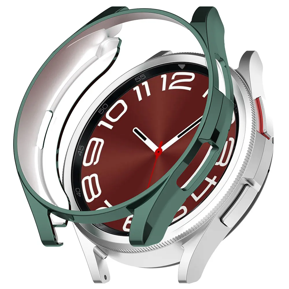 Tpu-Samsung Galaxy Watch 6用カバーおよびフィルム,クラシック保護バンパー,シェルプロテクター,ガラス,43mm, 47mm