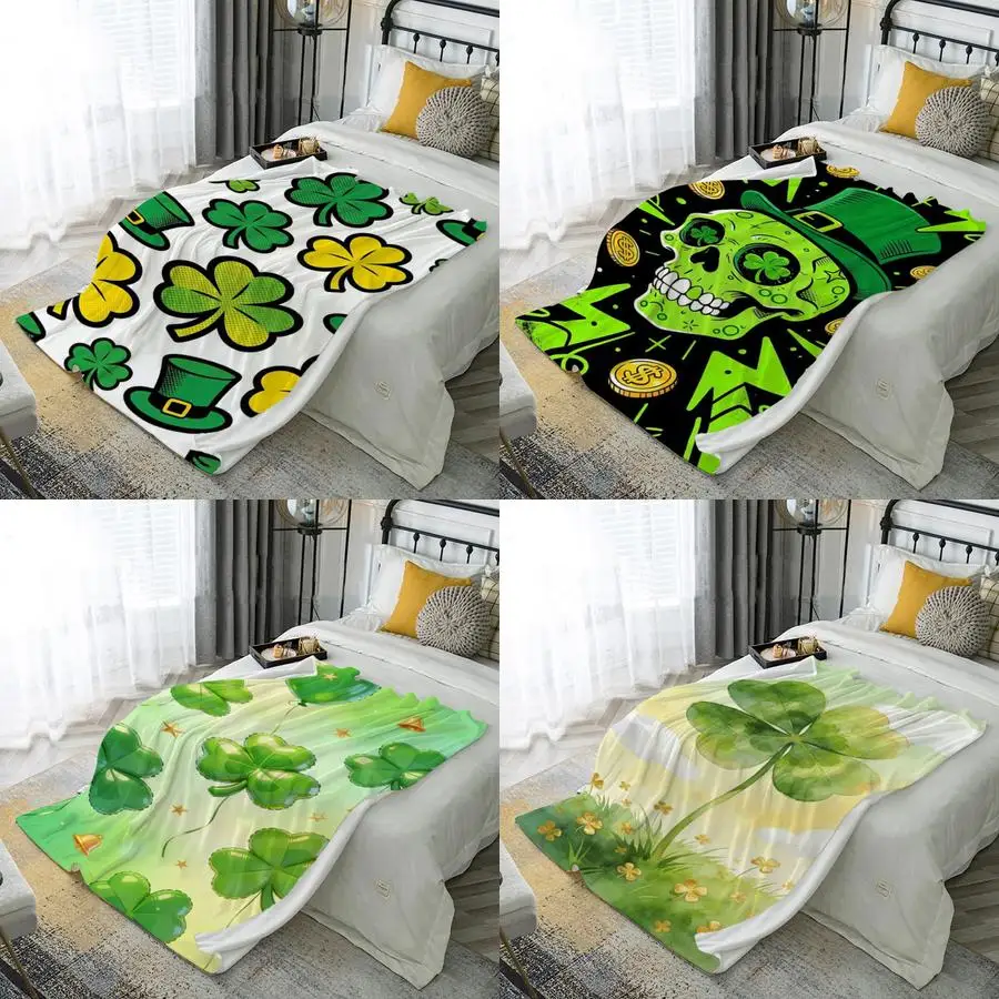 

Плед из микрофибры с 2D-принтом «Сказка», для спальни, гостиной, дивана, мягкий и комфортный, для декора дома