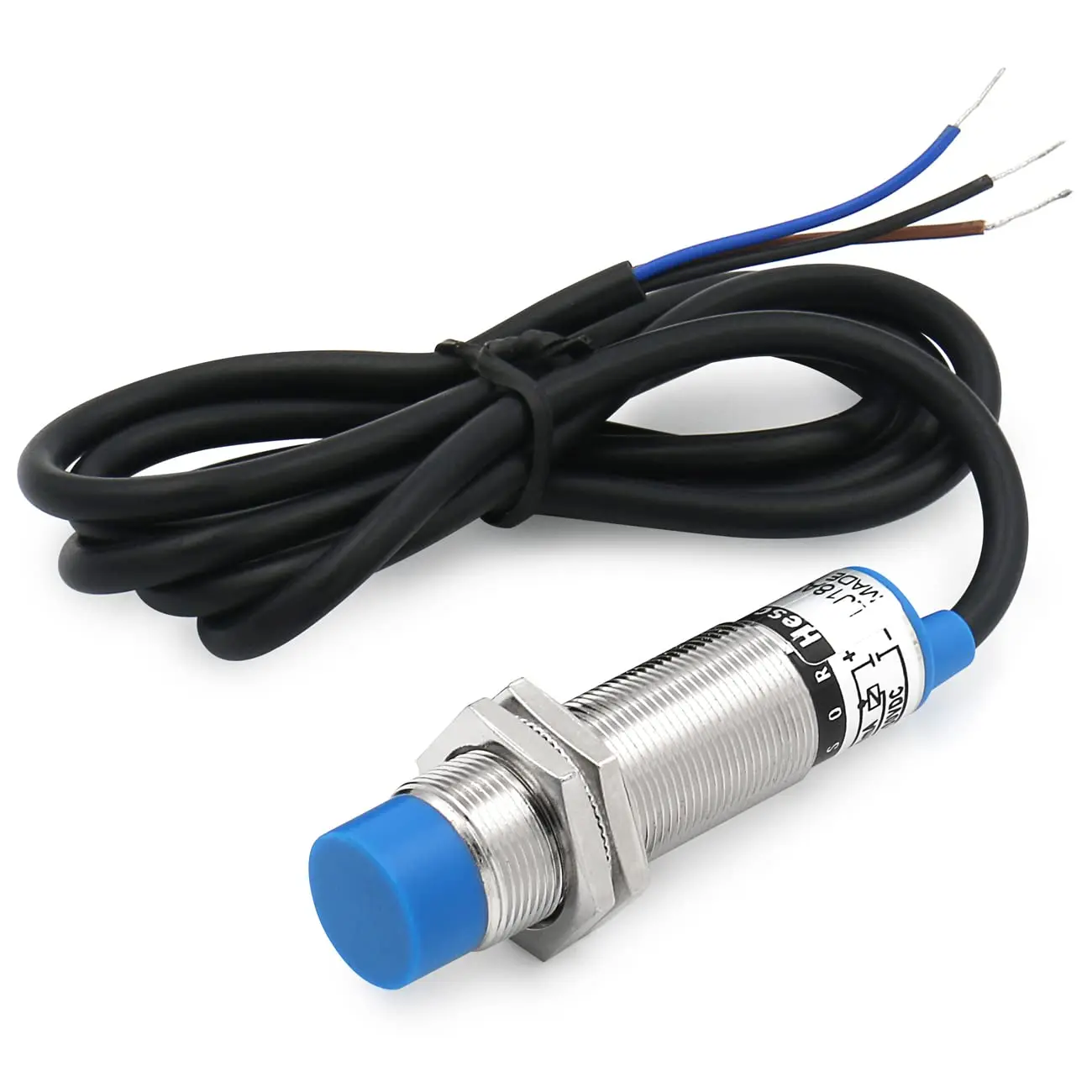M18 Proximity Sensor NPN NO（Normally Open） 6-36VDC 8mm Detective Approach Sensor Inductive Proximity Switch LJ18A3-8-Z/BX