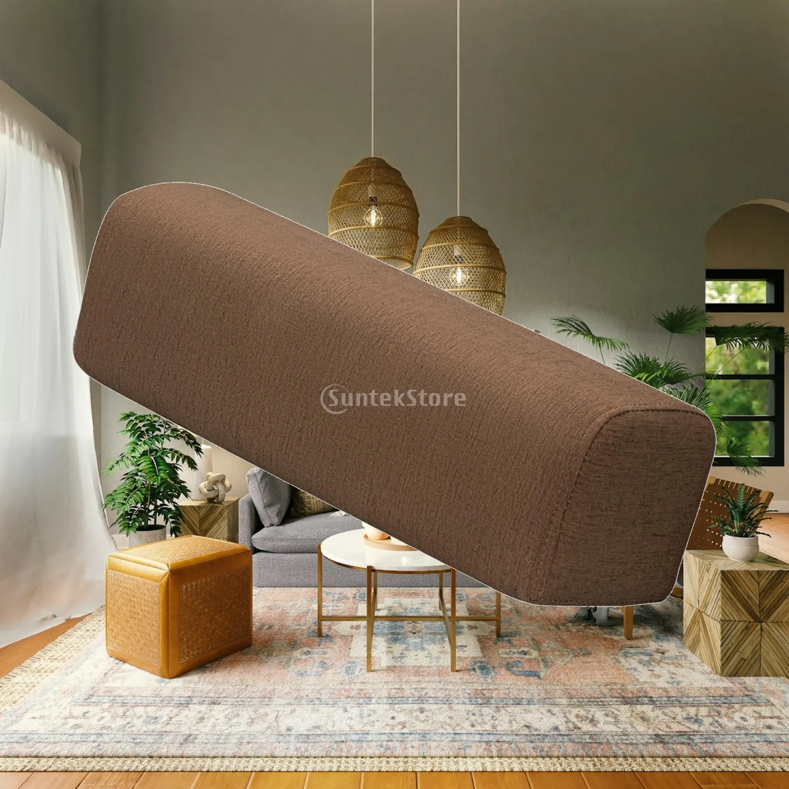 Side Arm Rest Support Pillow High Density Foam Cushion Bolster for Sofa Bed Armchair Sitting Relaxation