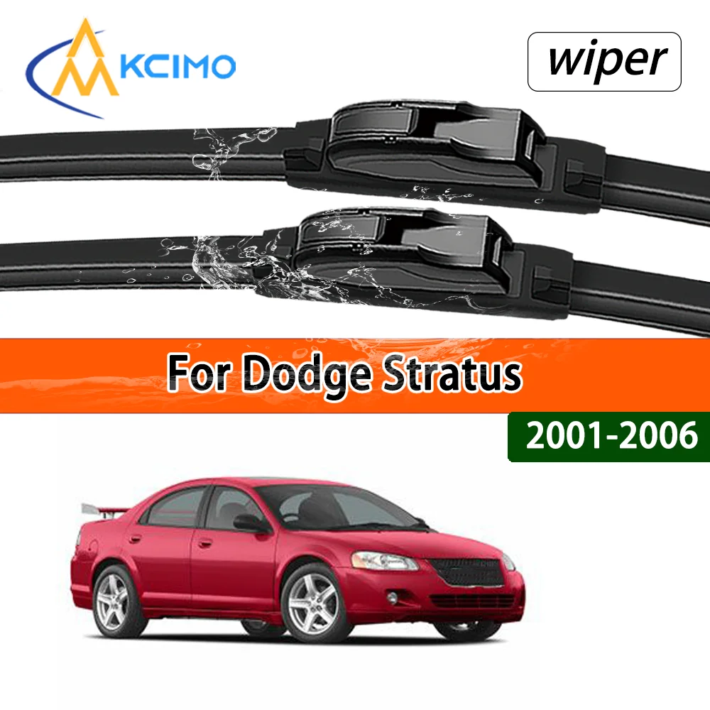 Limpiaparabrisas Delanteros Estables y Silenciosos para Dodge Stratus 2001-2006 2002, Repuestos de Ventana para Automóvil