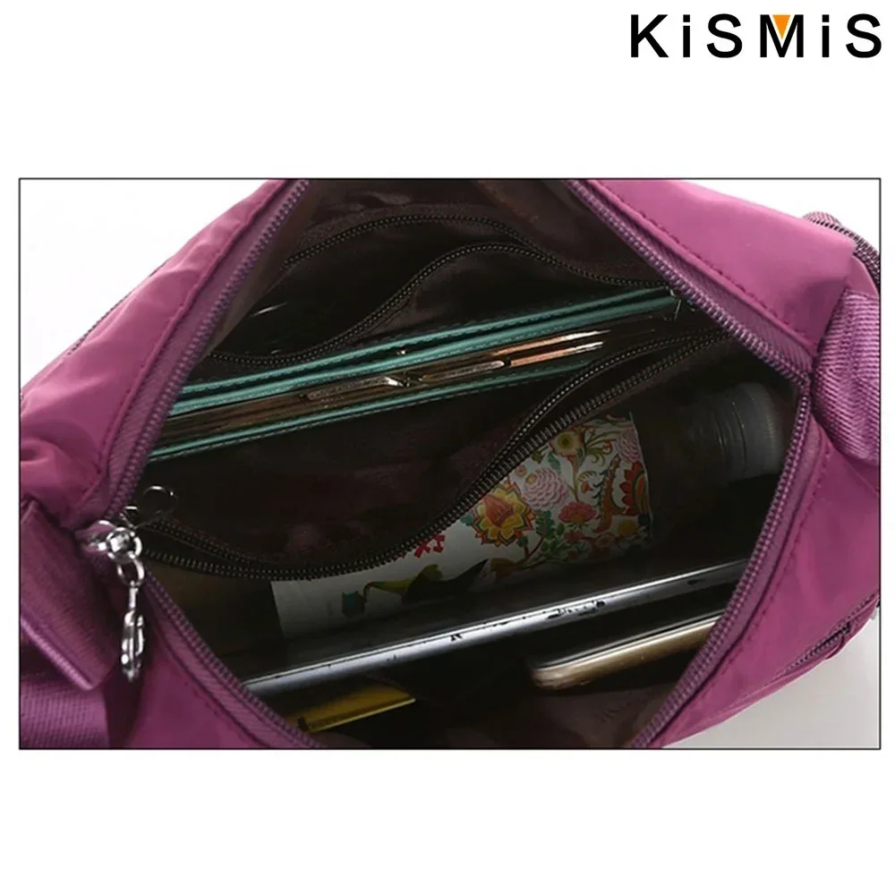 KISMIS 1PC Fashion Women Single Shoulder Bag Crossbody Bag Casual Handbags Messenger Bag Waterproof Oxford Bag