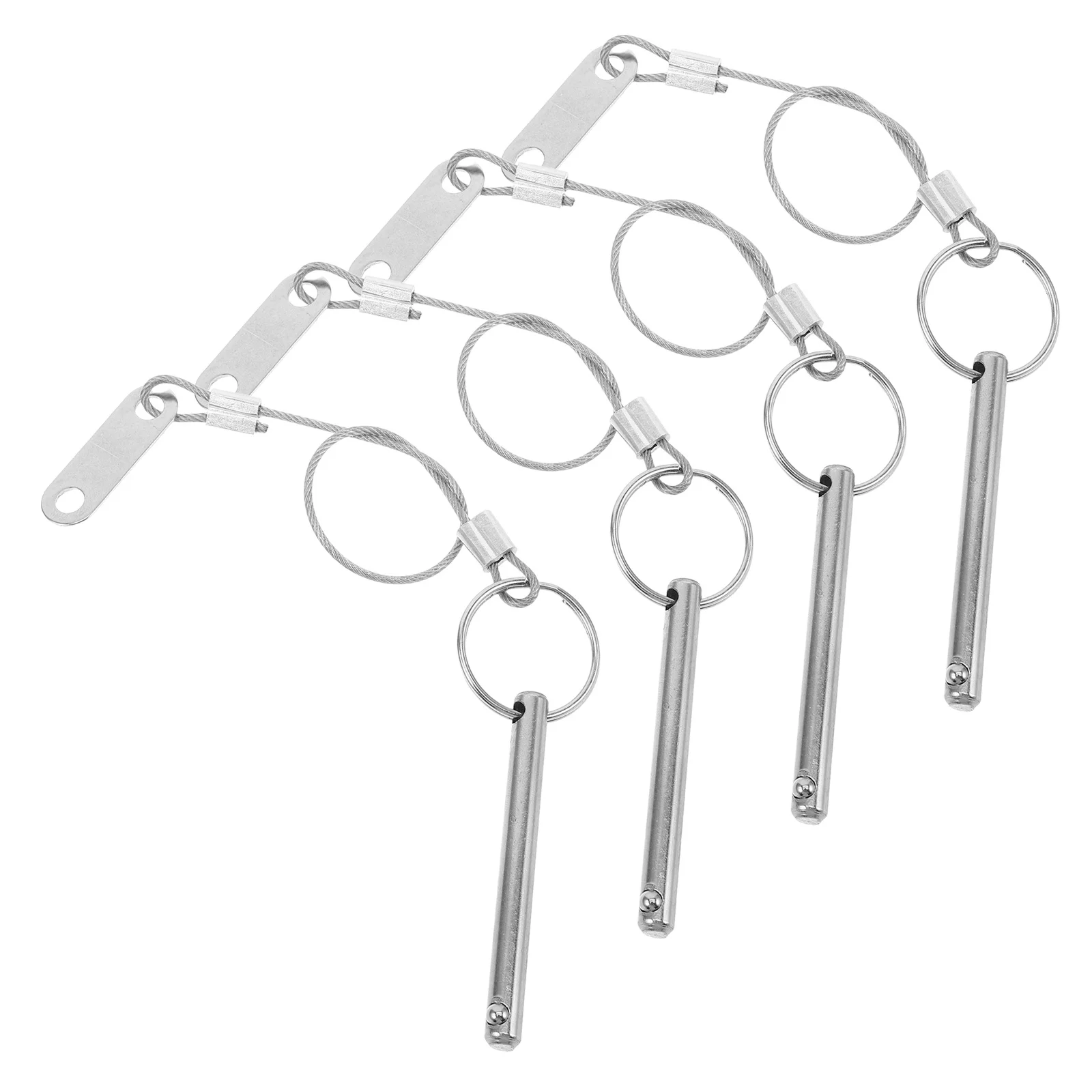 

4Pcs Marine Safety Ball Bearing Pins Spring Loaded Quick Release Lock Pins Automatic Reset for Boat Hardware Bimini Top
