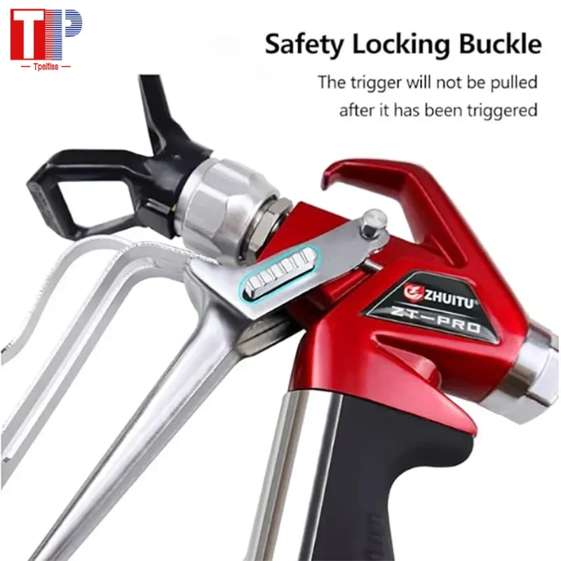 Реверсивный поворотный шарнир сопла 3600 фунтов на квадратный дюйм 517 с удлинителем 11 дюймов, безвоздушный пистолет для распыления краски высокого давления