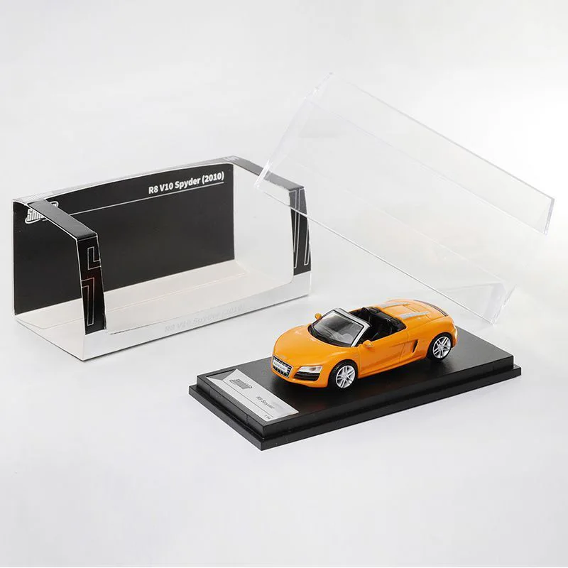 Shadow escala 1:64 r8 v10 spyder conversível carro esportivo simulação liga modelo de carro exibição estática brinquedo colecionável presente lembrança