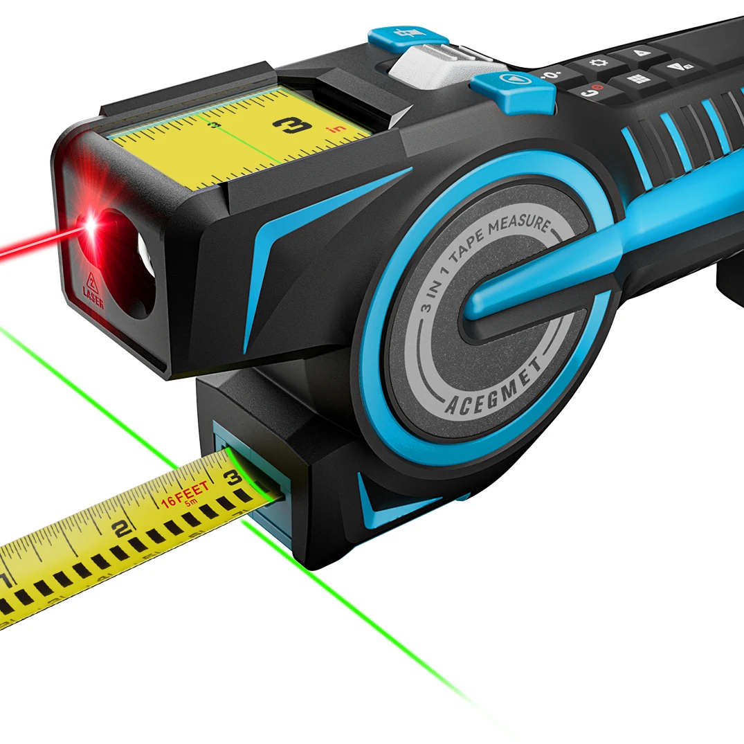 Misuratore di distanza a nastro laser Mileseey DTX10 Metro a nastro digitale 3 in 1 con display IPS da 2,0 pollici
