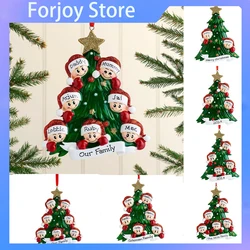 Personalized Christmas Pendant Five-Pointed Star Cute Little Man Decorations Diy Christmas Tree Pendant Home Decoration Cute