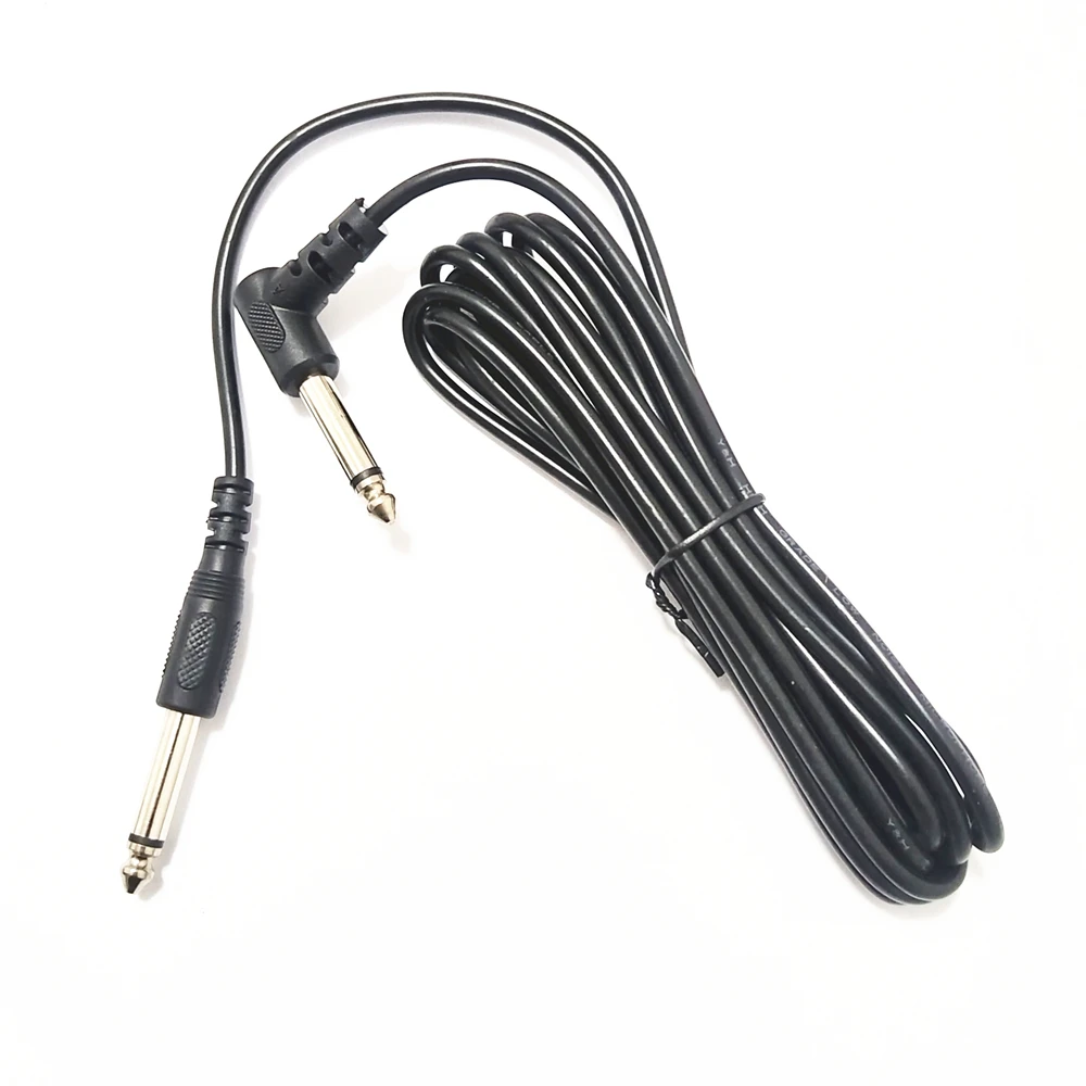 Kabel Penghubung Kabel Gitar untuk Gitar Listrik Bass Instrumen Keyboard Pengurang Kebisingan Kabel Audio 6.35Mm Colokan 3 M