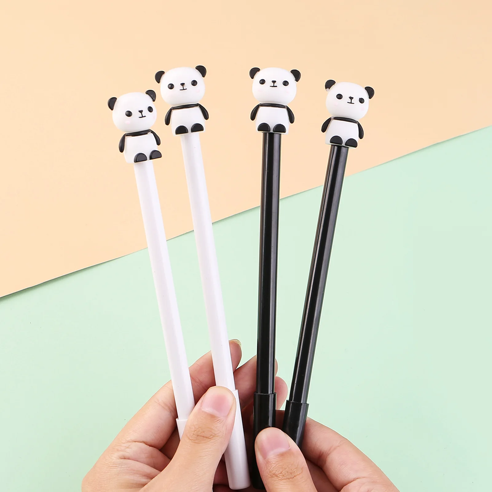 

12/60 Pcs Wholesale Creative Lovely Panda Neutral Pen Student Gift Prize Signature Pen Black Ink 0.5mm